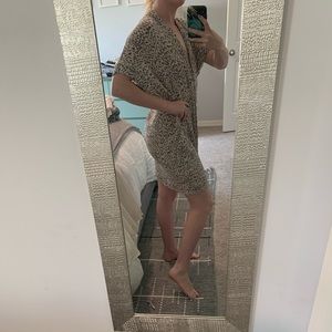 VICI cheetah print beach cover up dress size large